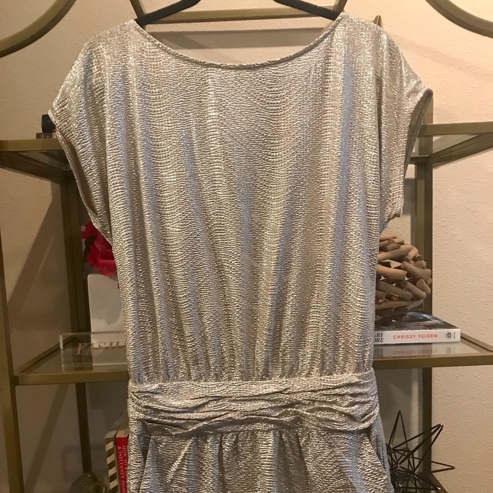 BCBG metallic dress